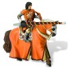 Bullyland - Cavaler cu cal pentru turnir orange